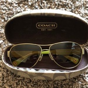 Coach Aviator sunglasses